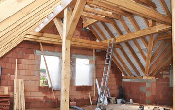 Out Newton attic trusses