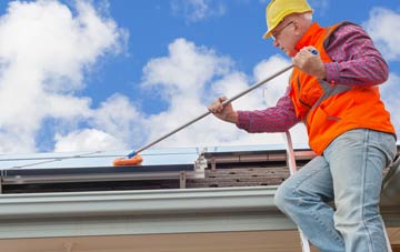 Out Newton soft wash roof cleaning